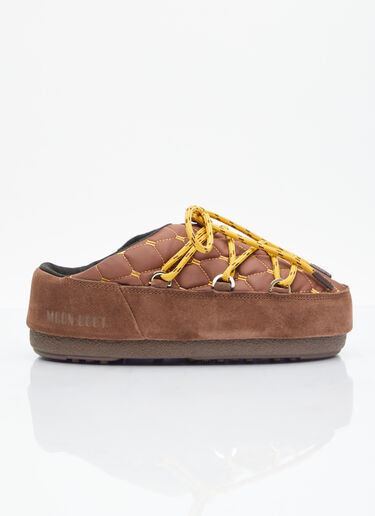퀼팅 마감 뮬 Moon Boot 퀼팅 마감 뮬 브라운 mnb0255003