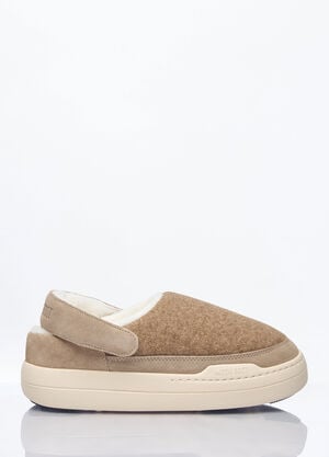 Moon Boot Park Felt Clogs Beige mnb0260007