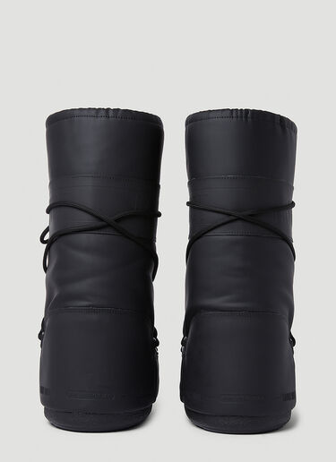 아이콘 고무 스노우 부츠 Moon Boot 아이콘 고무 스노우 부츠 블랙 mnb0350004