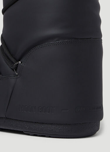 아이콘 고무 스노우 부츠 Moon Boot 아이콘 고무 스노우 부츠 블랙 mnb0350004