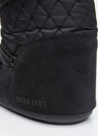 Moon Boot 아이콘 퀼팅 마감 부츠 블랙 mnb0355001