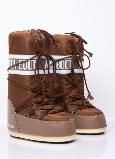 아이콘 스노우 부츠 Moon Boot 아이콘 스노우 부츠 브라운 mnb0358005