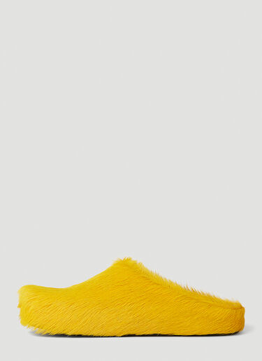 Marni Fussbett Sabot Mules Yellow mni0152010