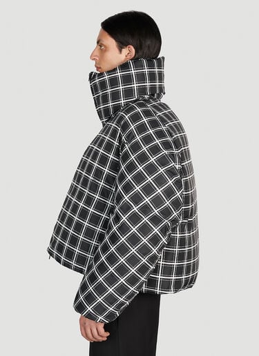 Marni Check Oversized Down Jacket Black mni0154004