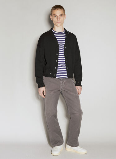 Dishevelled Cotton Cardigan Marni Dishevelled Cotton Cardigan Black mni0155001
