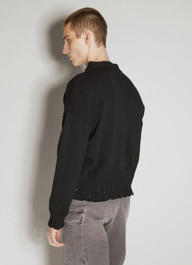 Dishevelled Cotton Cardigan Marni Dishevelled Cotton Cardigan Black mni0155001