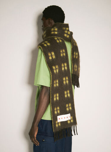 Wool-Blend Scarf Marni Wool-Blend Scarf Brown mni0157013