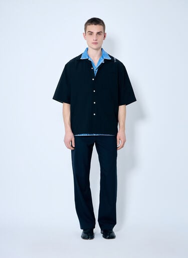 Marni 트로피컬 볼링 셔츠  블랙 mni0159002