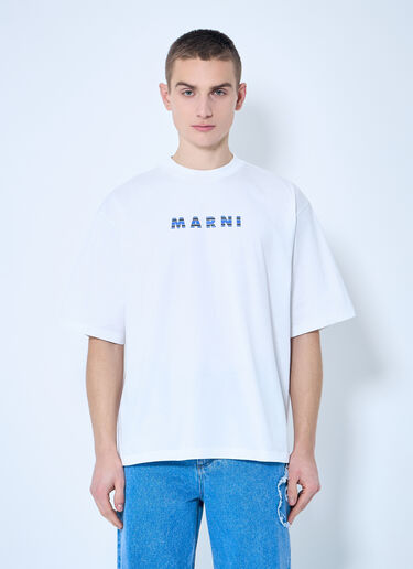 Marni 30th Anniversary Print T-Shirt White mni0159004