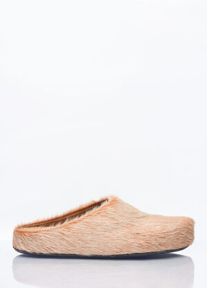 Marni Fussbett Sabot Mules Beige mni0159008