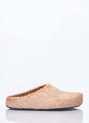 Marni Fussbett Sabot Mules Beige mni0159008