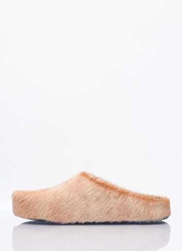 Marni Fussbett Sabot Mules Beige mni0159008