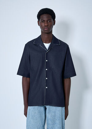 Marni Denim Bowling Shirt Black mni0160001