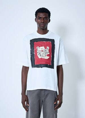 Marni Printed T-Shirt White mni0160002