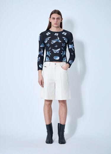Marni コットンバミューダショーツ  ホワイト mni0160005