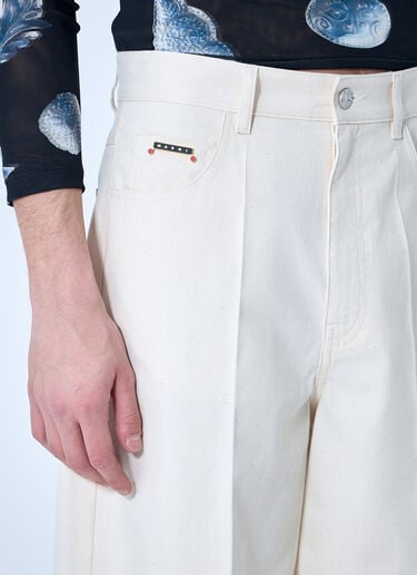 Marni コットンバミューダショーツ  ホワイト mni0160005