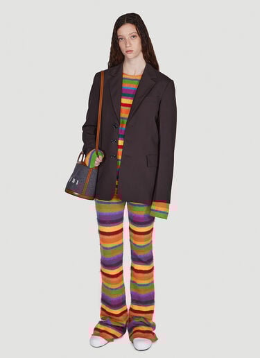 Marni 单排扣西装外套 棕 mni0249009
