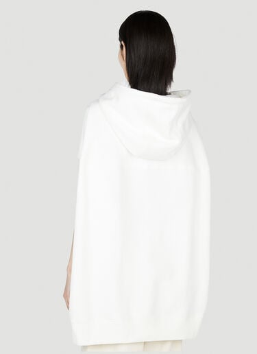 Marni 반소매 로고 후드 스웨트셔츠 화이트 mni0252006