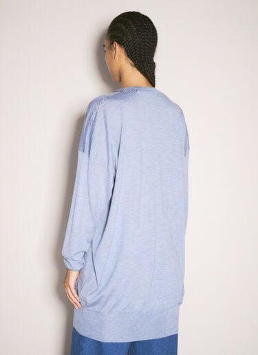 Wool And Silk Sweater Marni Wool And Silk Sweater Blue mni0257006