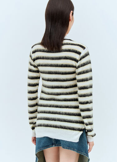 Marni 短款羊毛马海毛针织衫 白色 mni0257008