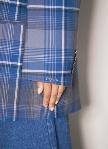 Check Blazer Marni Check Blazer Blue mni0257009