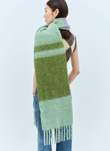 Marni 로고 패치 스카프 그린 mni0257018