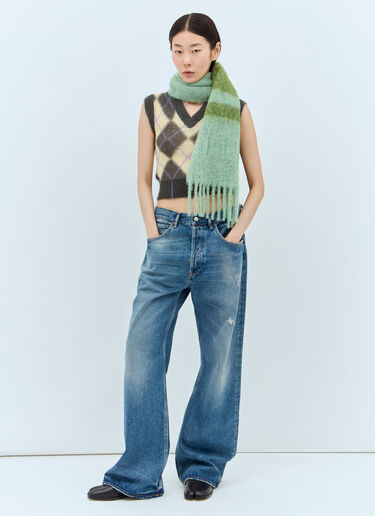 Marni 로고 패치 스카프 그린 mni0257018