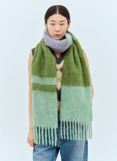 Marni 로고 패치 스카프 그린 mni0257018