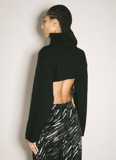 Turtleneck Cropped Sweater Marni Turtleneck Cropped Sweater Black mni0258002