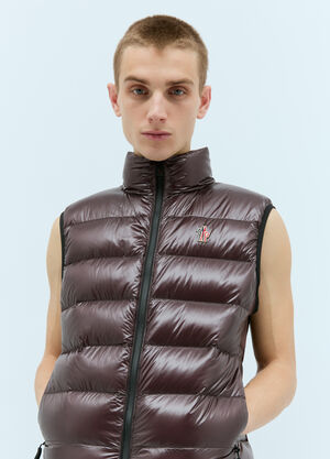 Moncler Grenoble Down Gilet Burgundy mog0157006