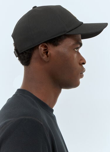 Moncler Grenoble Logo Embroidery Baseball Cap Black mog0157007