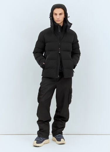 Moncler Grenoble 몬트제테크 쇼트 다운 재킷 블랙 mog0158002