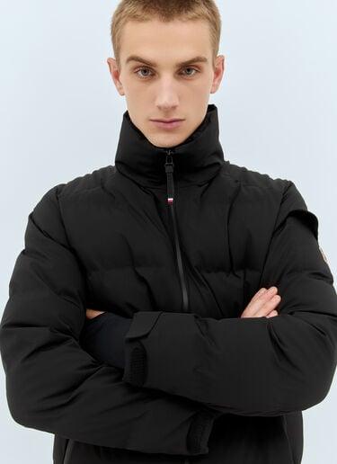 Moncler Grenoble 몬트제테크 쇼트 다운 재킷 블랙 mog0158002