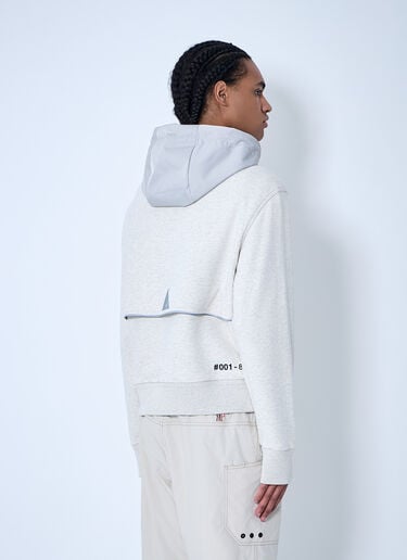 Moncler Grenoble 夹棉羊毛拉链连帽夹克  白色 mog0159007