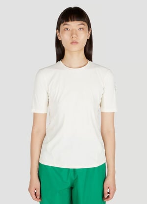 Moncler Grenoble Logo Patch T-Shirt White mog0251009