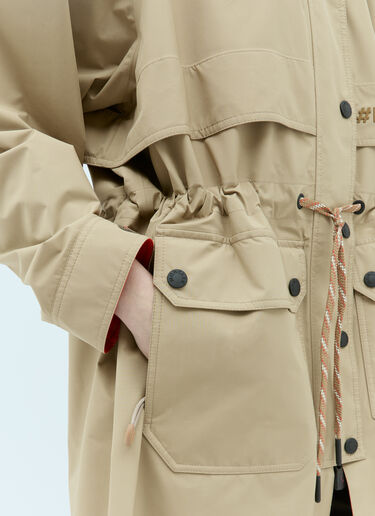 Seigne Parka Coat Moncler Grenoble Seigne Parka Coat Beige mog0255005