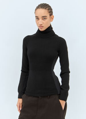 Moncler Grenoble T-Neck Sweater Black mog0258011
