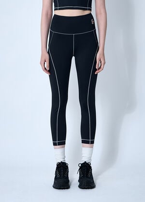 Moncler Grenoble Logo Patch Leggings Black mog0259010