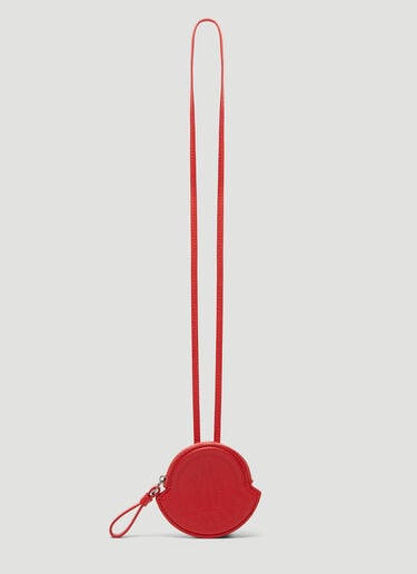 Moncler Mini Card Holder On Strap Red mon0140027