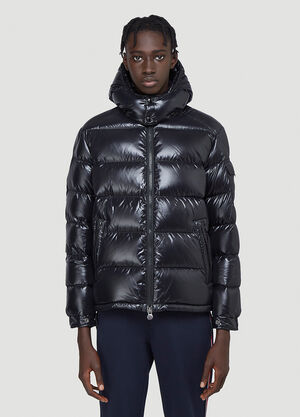 Moncler Detachable Hood Padded Down Jacket Black mon0142011