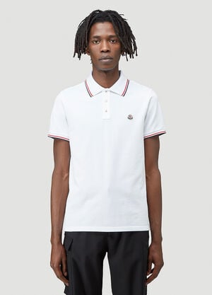 Moncler Logo Polo Shirt White mon0144015