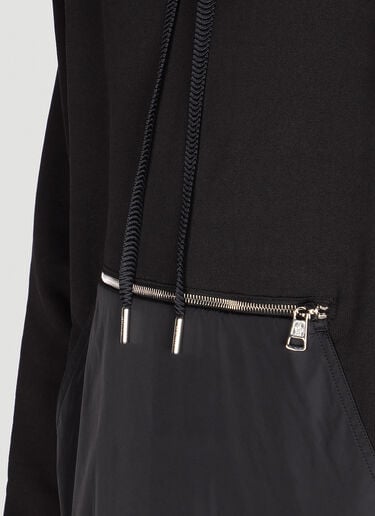 Moncler 파유 패널 후드 스웨트셔츠 블랙 mon0149025