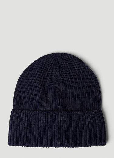 徽标贴饰无檐便帽 Moncler 徽标贴饰无檐便帽 藏蓝色 mon0151039