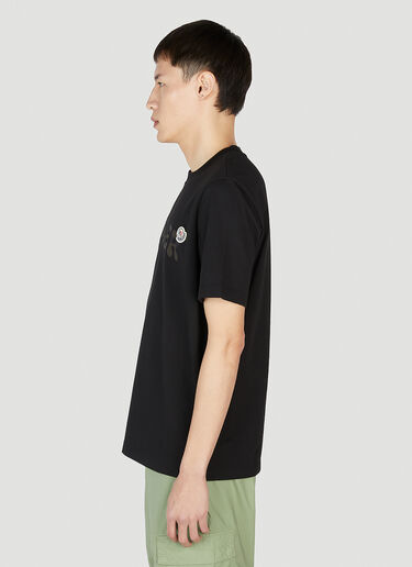 Moncler 로고 자수 티셔츠 블랙 mon0152023