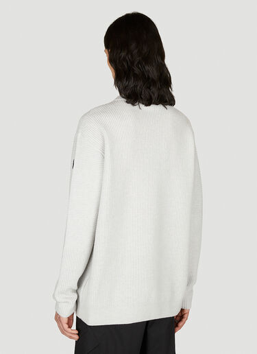Wool Knit Sweater Moncler Wool Knit Sweater Grey mon0154028