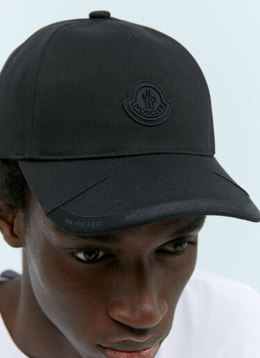로고 패치 베이스볼 캡 Moncler 로고 패치 베이스볼 캡 블랙 mon0155047