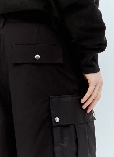 Logo Patch Cargo Shorts Moncler Logo Patch Cargo Shorts Black mon0156007