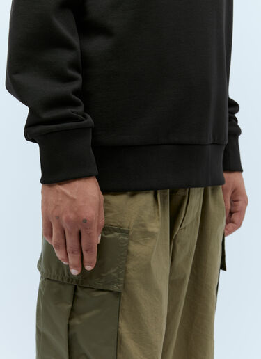徽标贴饰运动衫 Moncler 徽标贴饰运动衫 黑色 mon0156026
