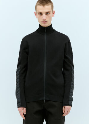 Moncler Zip-Up Sweatshirt Black mon0157020