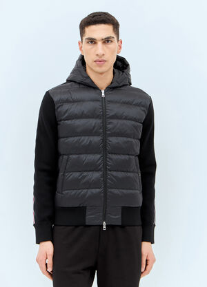 Moncler Padded Zip-Up Cardigan Black mon0157023
